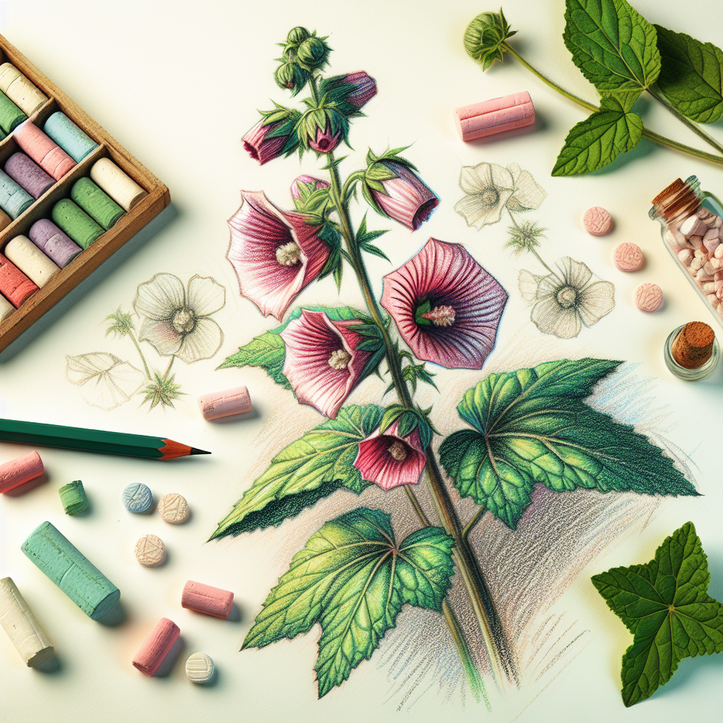Pastelková ilustrace znázorňující téma: Přírodní medicína