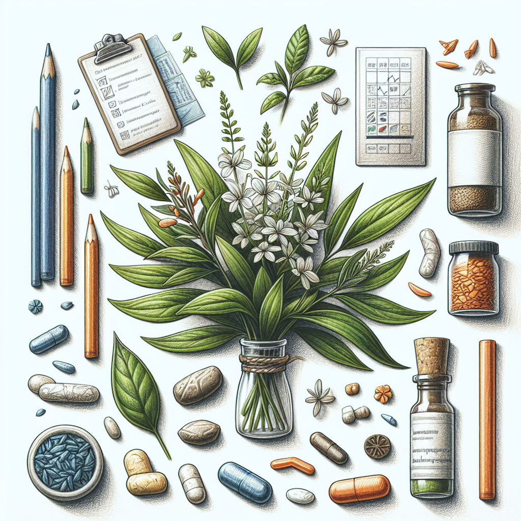 Pastelková ilustrace znázorňující téma: Přírodní léčiva