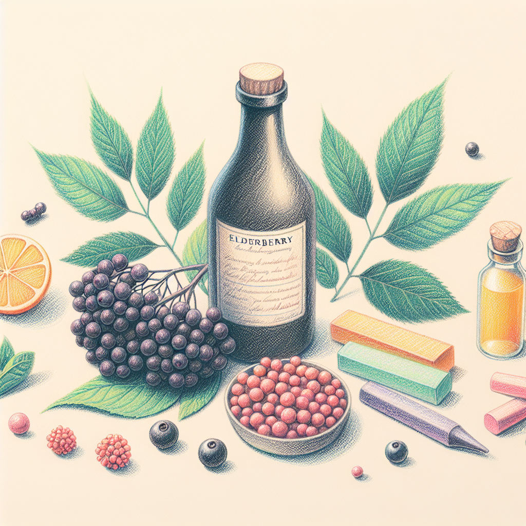 Pastelková ilustrace znázorňující téma: Bylinná medicína