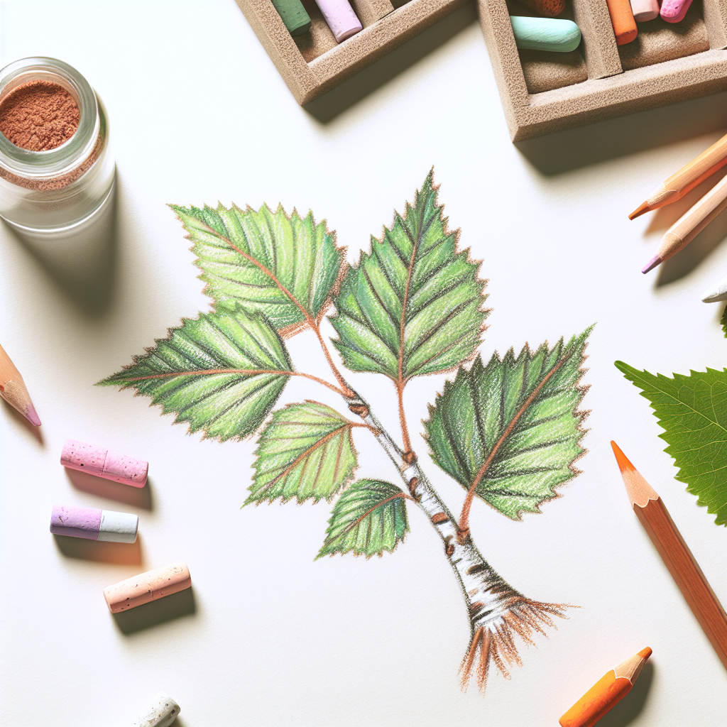 Pastelková ilustrace znázorňující téma: Bylinné léčivé rostliny
