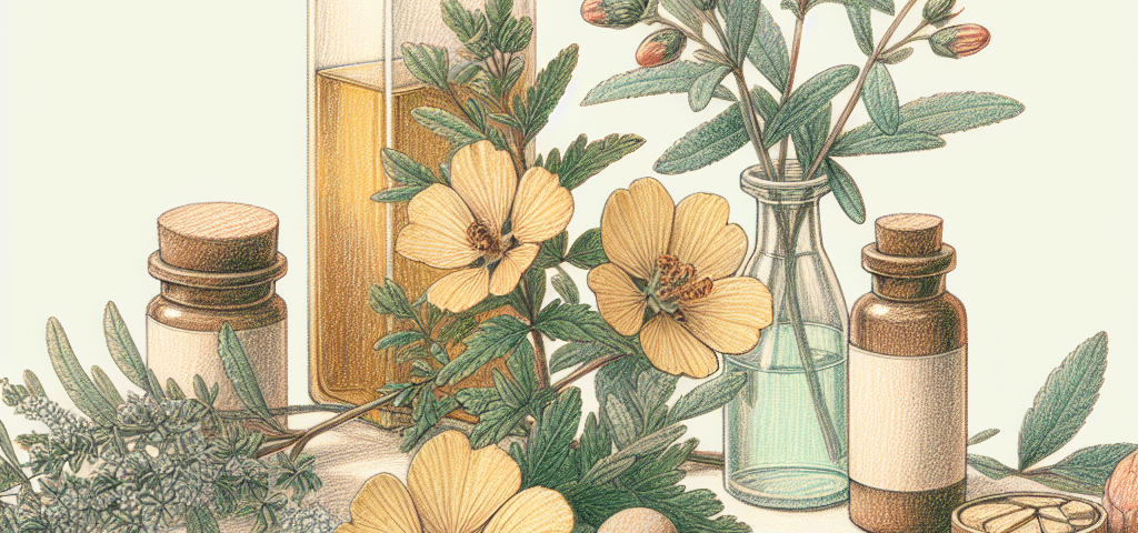 Pastelková ilustrace znázorňující téma: Přírodní léčiva