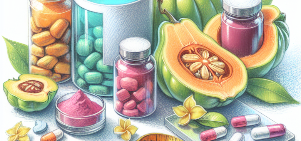 Pastelková ilustrace znázorňující téma: Přírodní léčiva