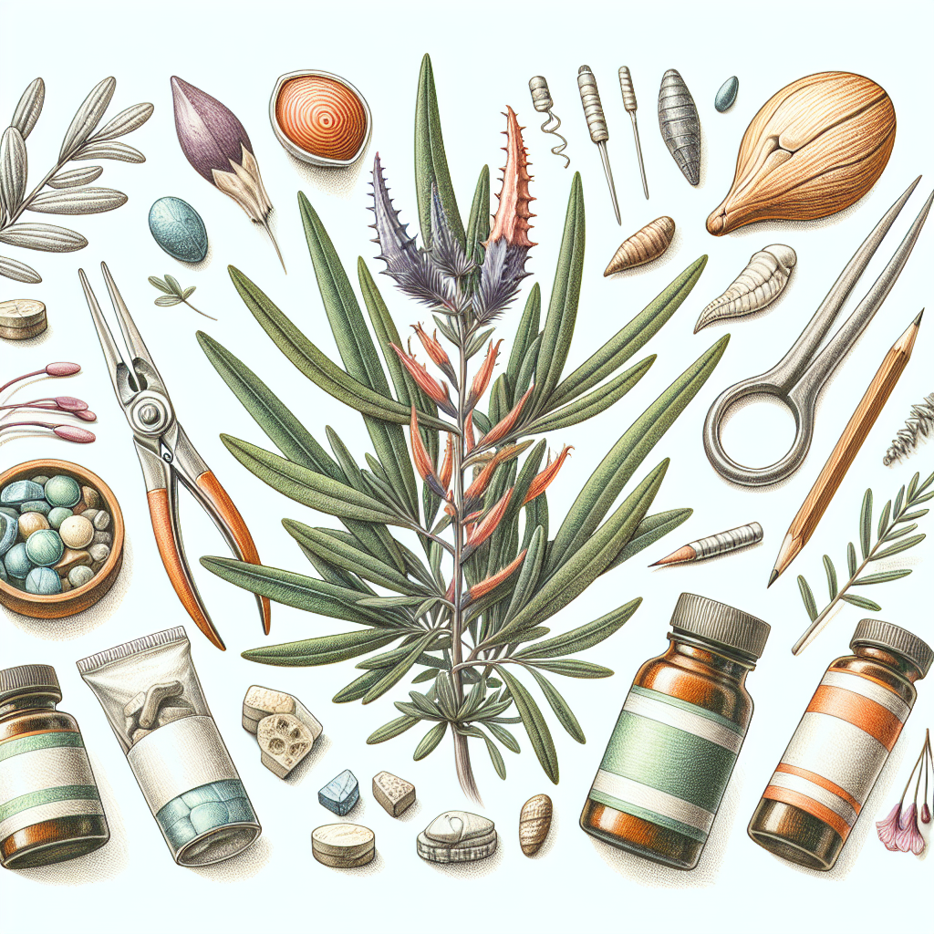 Pastelková ilustrace znázorňující téma: Botanika