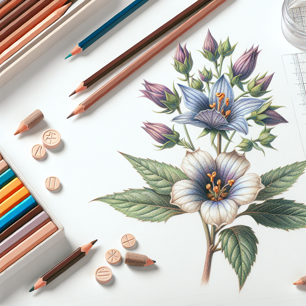 Pastelková ilustrace znázorňující téma: Přírodní léčba
