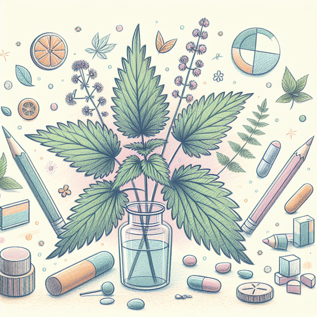 Pastelková ilustrace znázorňující téma: Bylinné léčivé rostliny