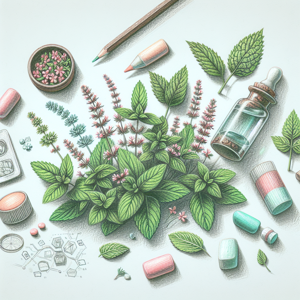 Pastelková ilustrace znázorňující téma: Bylinné léčivky