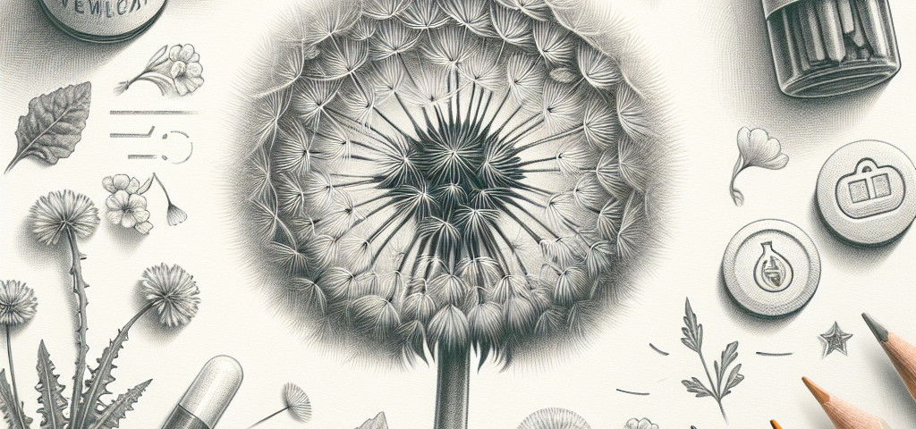 Pastelková ilustrace znázorňující téma: Byliny a léčivé rostliny