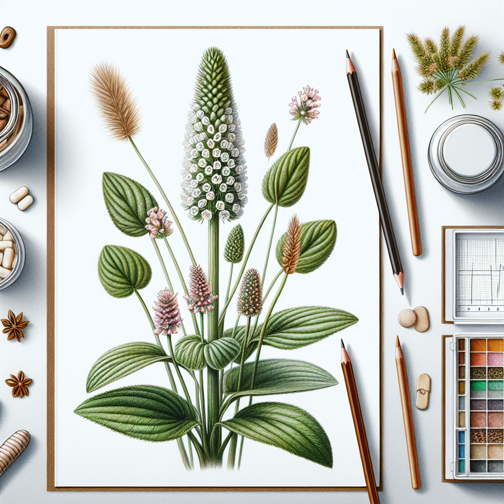 Pastelková ilustrace znázorňující téma: Přírodní léčiva