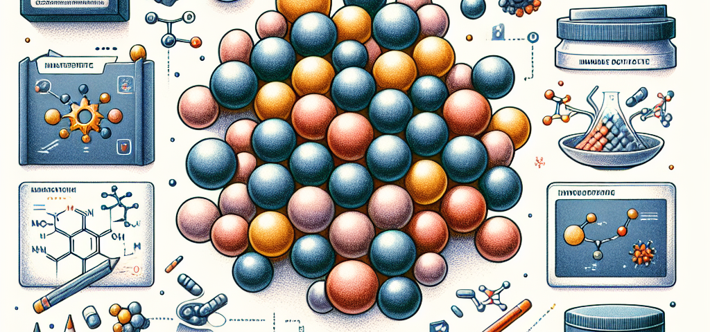 Pastelková ilustrace znázorňující téma: Chemické sloučeniny