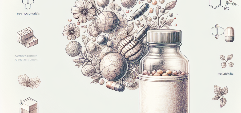 Pastelková ilustrace znázorňující téma: Vitaminy a minerály