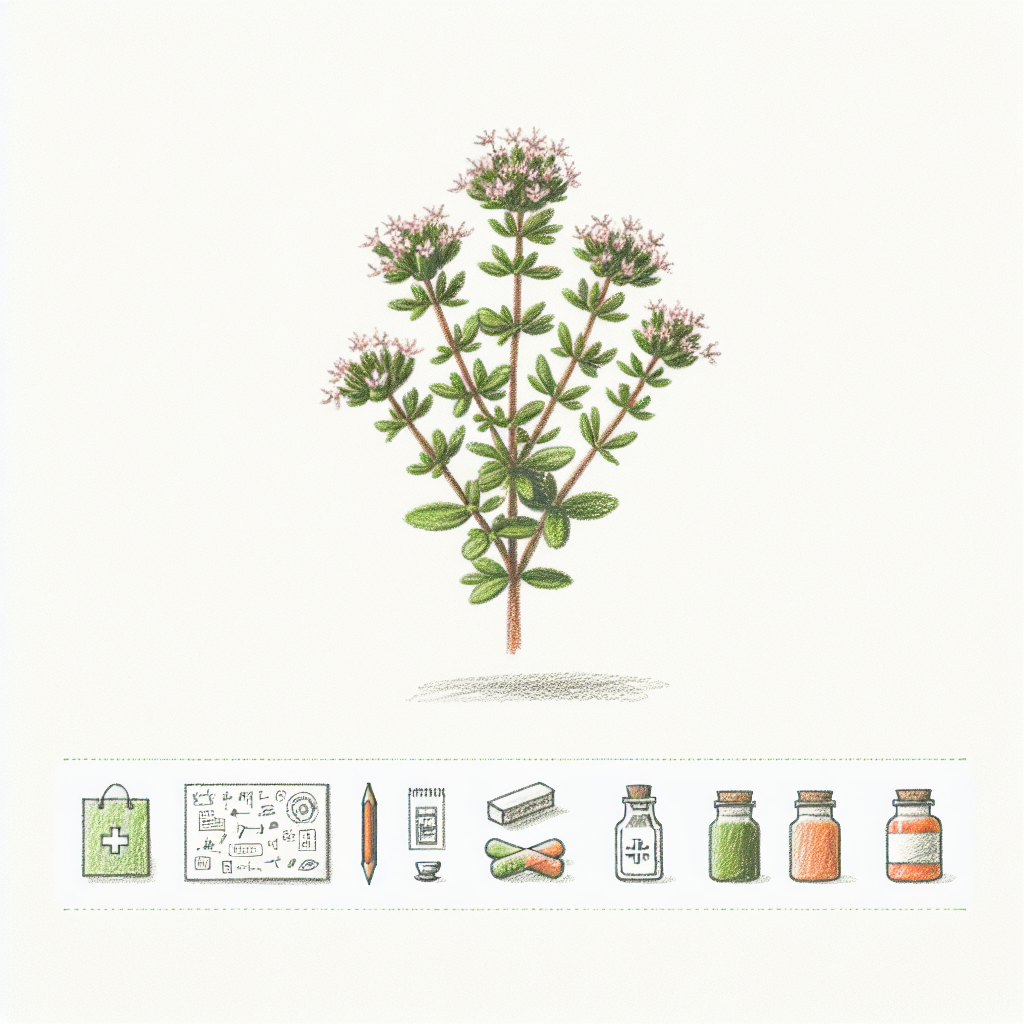 Pastelková ilustrace znázorňující téma: Byliny a zdraví