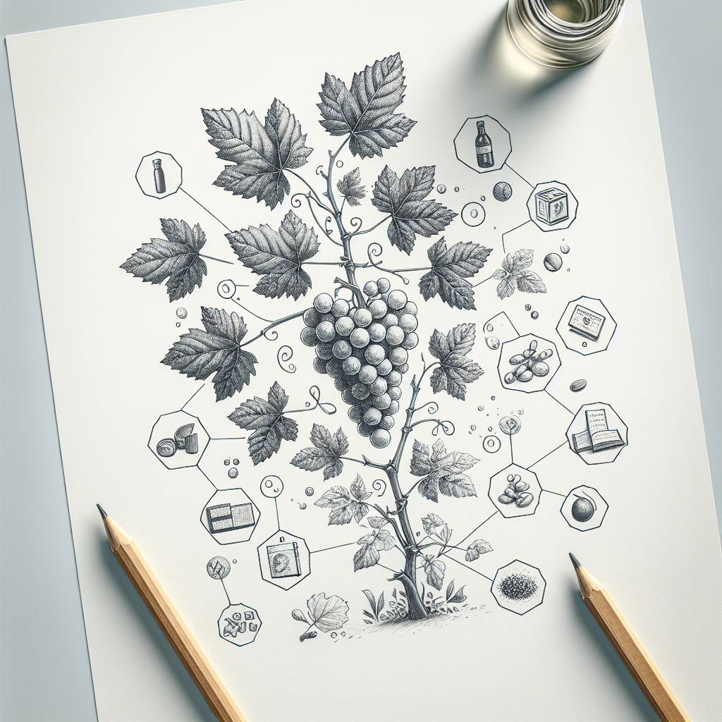 Pastelková ilustrace znázorňující téma: Botanika