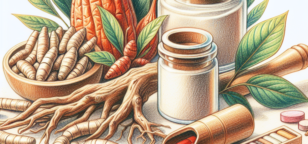 Pastelková ilustrace znázorňující téma: Bylinné léky